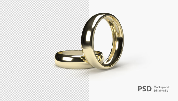 3d特写结婚戒指戒指3d渲染渲染