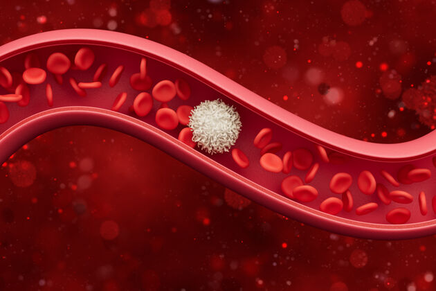 疾病动脉内的红细胞 脉流生命中的血液有机体科学和医学概念三维插图防护血液显微镜