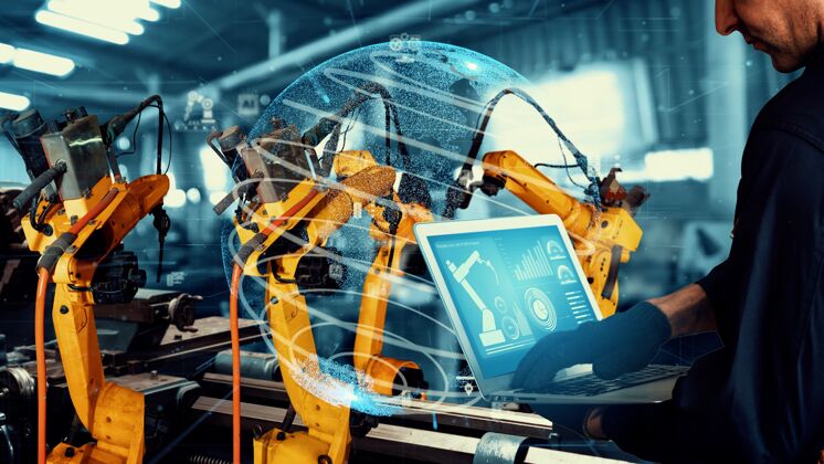 维修智能工业机器人手臂数字化工厂技术的现代化学习互联网机器人