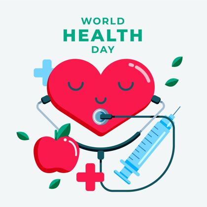 医疗保健世界卫生日插图国际平面设计健康