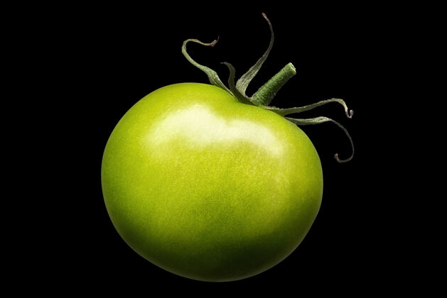 健康美味的单绿番茄食品营养蔬菜