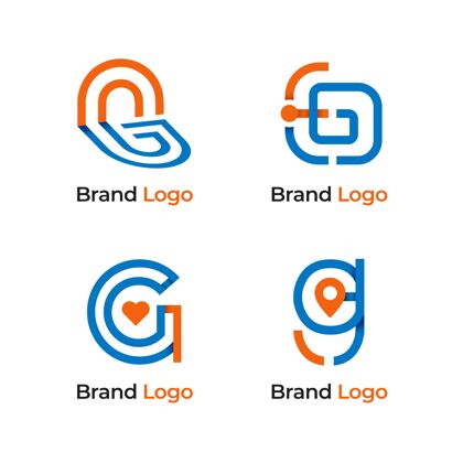LetterLogo平面设计g字母标志集LogoBusinessLetterg