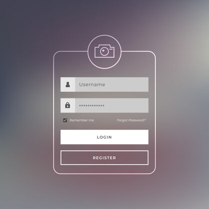 个人资料行样式的登录页模板注册主题密码