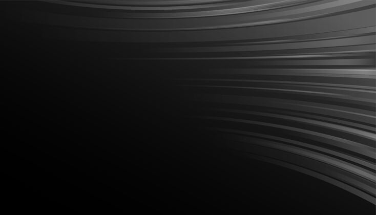 几何黑色背景与曲线运动线效果运动曲线背景