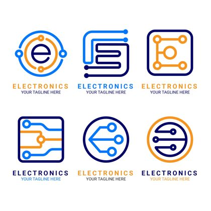 电子标识平面设计电子标志模板标志企业标识模板