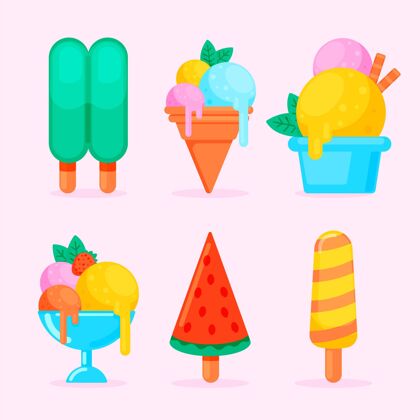平面设计平面设计冰淇淋系列甜点美味包装