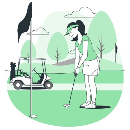高尔夫高尔夫概念图比赛高尔夫俱乐部赢家