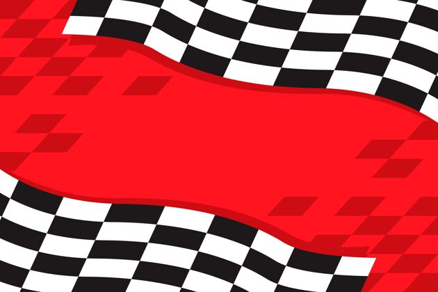 背景平坦的赛车方格旗背景赛车平面设计壁纸