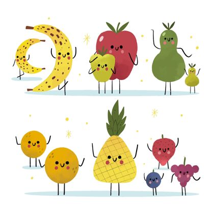 食品手绘水果系列手绘健康水果包装