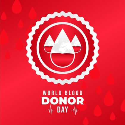 献血世界献血日插画国际世界事件