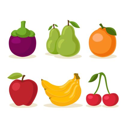水果包装手绘水果系列美味水果套装分类