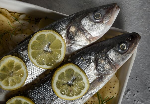 美味用于烹饪的生鱼成分鱼成分烹饪