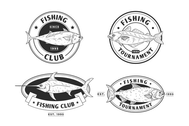 包装详细的老式钓鱼徽章收藏老本地业务