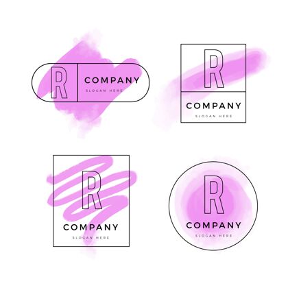 identity手绘r标志系列Corporateidentity公司LogoCompany