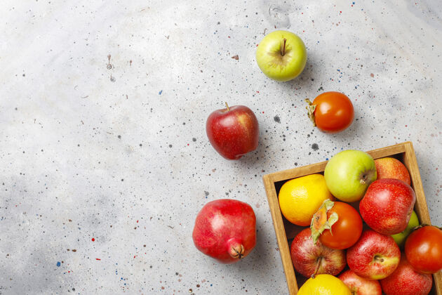 收获有机秋季水果饮食分类食物