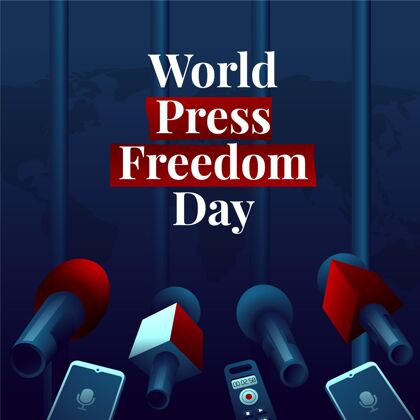 事件梯度世界新闻自由日插画记者国际梯度
