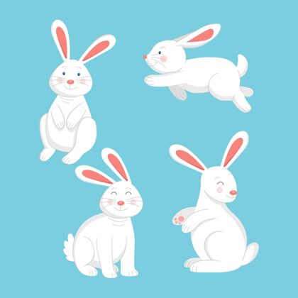 帕斯卡手绘复活节兔子系列复活节兔子宗教
