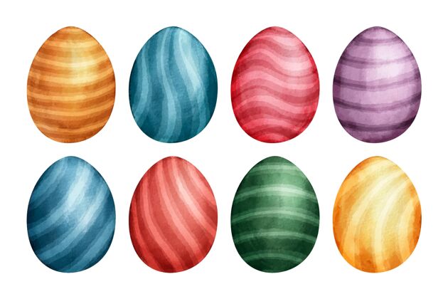 复活节复活节彩蛋收藏复活节彩蛋彩色分类