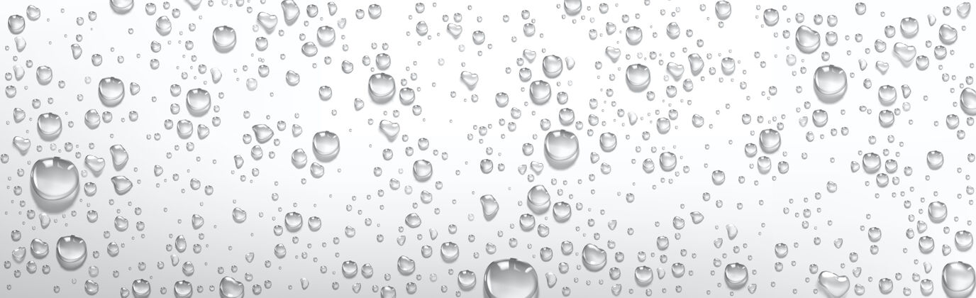 水凝结水滴反射光的雨滴液体水滴3d