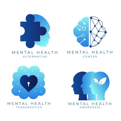 设置平面心理健康标志收集标志心理健康品牌
