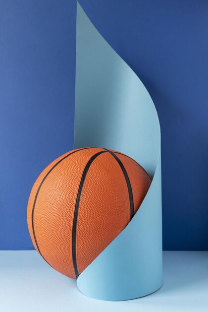 运动纸型篮球正面图娱乐休闲游戏