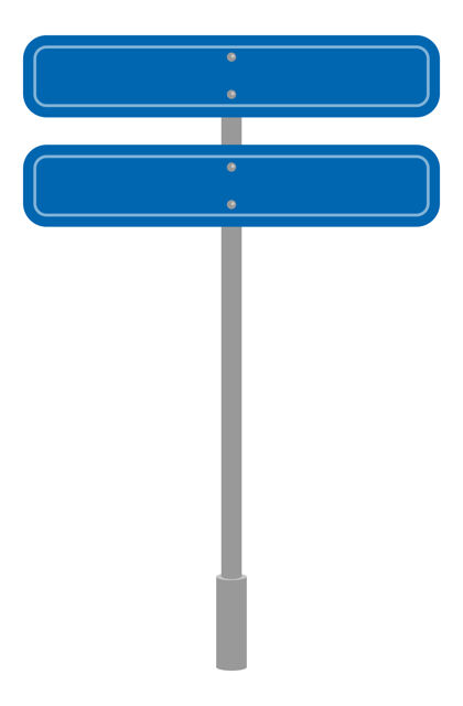 方向路标几何形状 交通符号卡通孤立图标街道指南信号