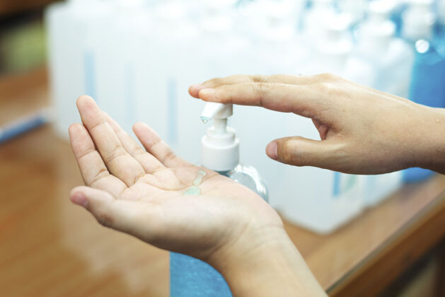 酒精凝胶女士用洗手液凝胶洗手 防止冠状病毒污染防护预防抗菌