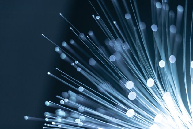 网络蓝色光纤特写宽带第五代带宽
