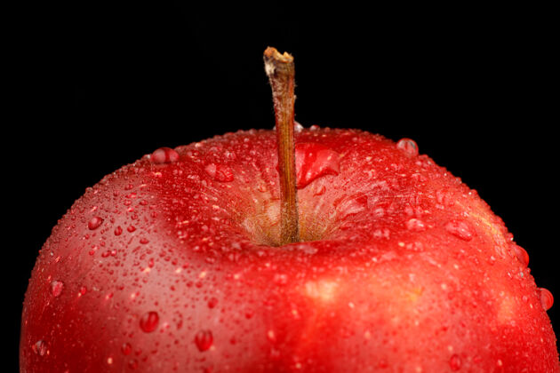水果红头品种红苹果露珠甜味有机收获
