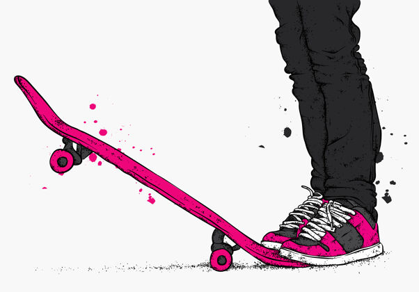 配件滑板手和滑板运动鞋鞋款式