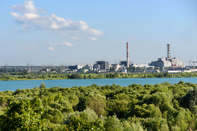 工业核能观工厂工业风景管户外建筑