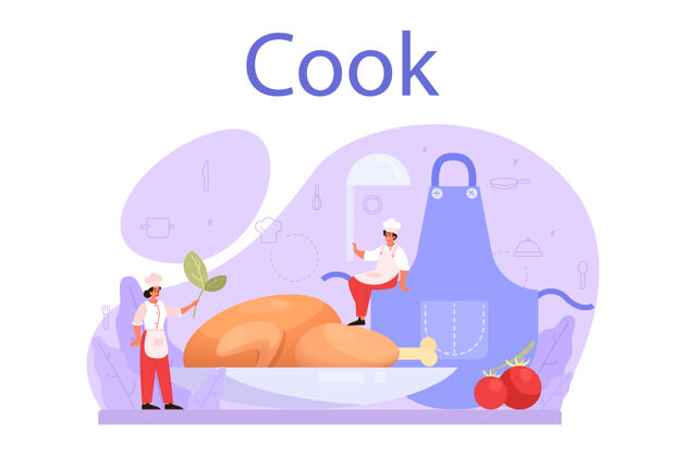 专业厨师或烹饪专家说明烹饪餐厅餐饮