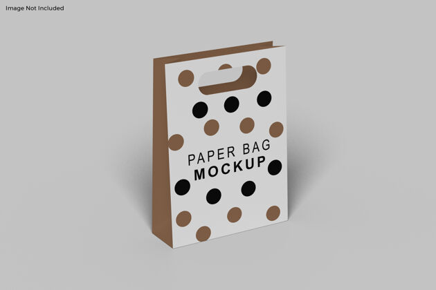 袋子纸袋模型设计隔离市场礼物容器