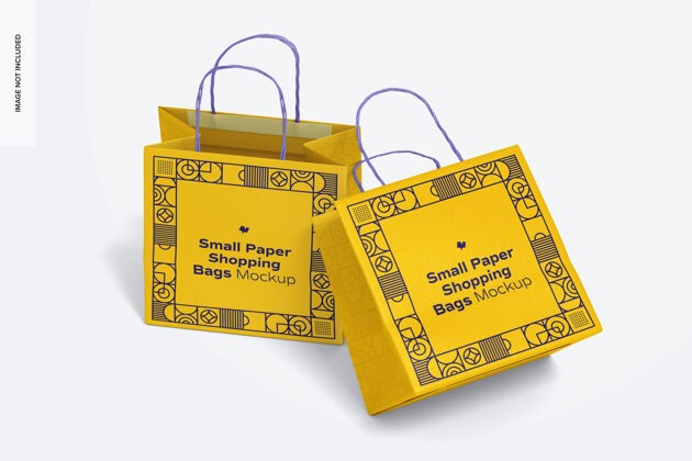 购物袋小纸袋购物模型包装品牌设计