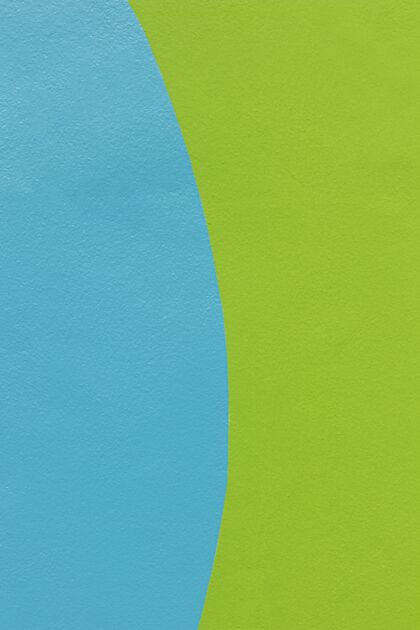 建筑蓝色和绿色的墙壁设计背景材料表面