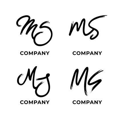 手绘手绘ms标志系列标识模板企业标识公司