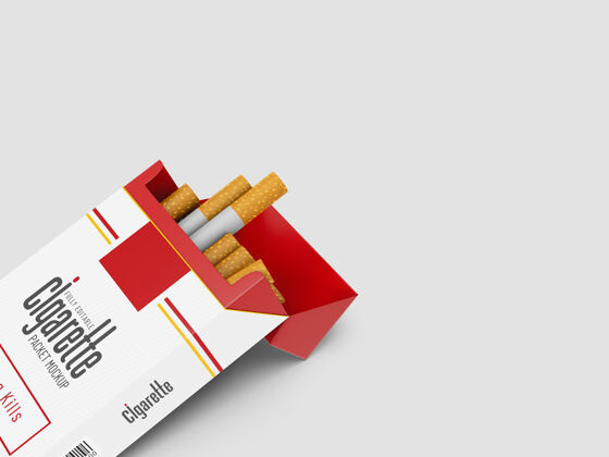 盒子香烟盒模型包装上瘾包装
