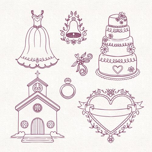 婚礼手绘婚礼饰品系列婚礼饰品分类饰品收藏