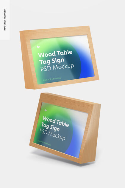 模型木桌广告牌标牌实物模型 飘浮信息菜单