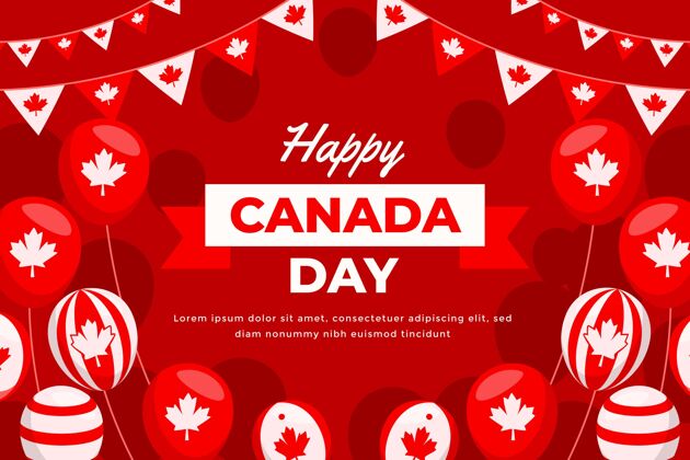 加拿大节日加拿大日气球背景加拿大日背景加拿大壁纸