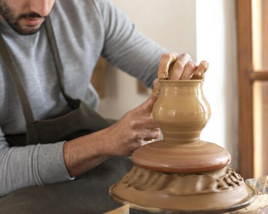 制造陶艺作坊的人创意工艺工匠