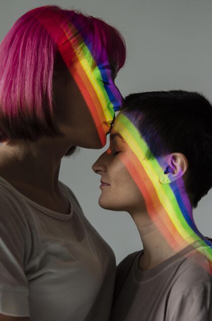 宽容同性恋夫妇和同性恋者标志社区彩虹Lgtb