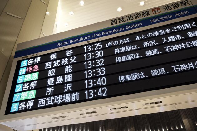 火车站日本地铁列车系统乘客信息显示屏地铁城市交通城市