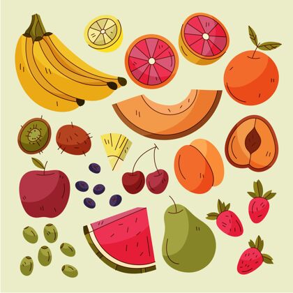手绘手绘水果系列食品美味水果