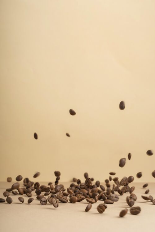 香气复制空间咖啡豆咖啡豆复制空间顶视图