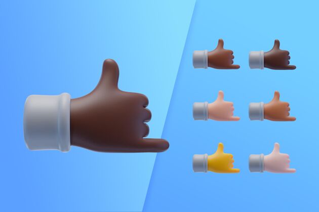 三维3d系列 双手展示酷炫标志分类收集包