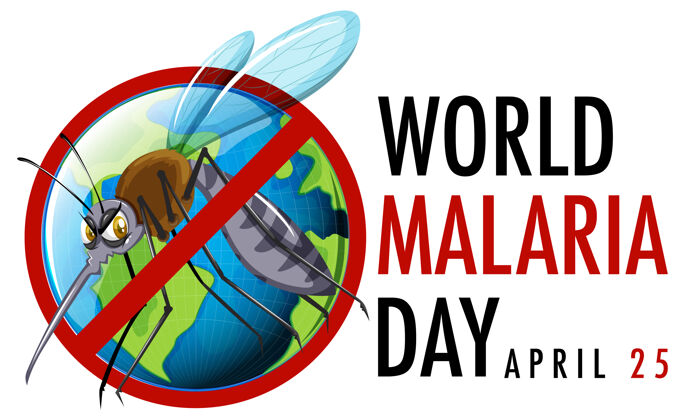 生病世界疟疾日标志世界各地健物