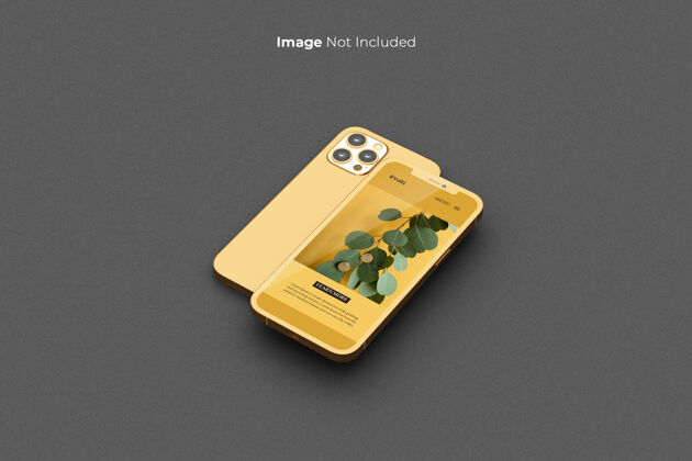 信息全屏金色智能手机模型设计黄金手机清洁