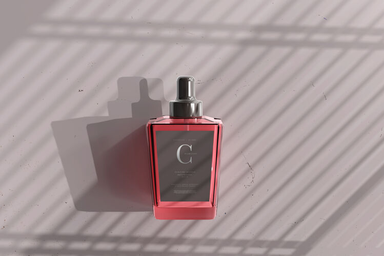 创意香水瓶模型洗漱用品极简透明