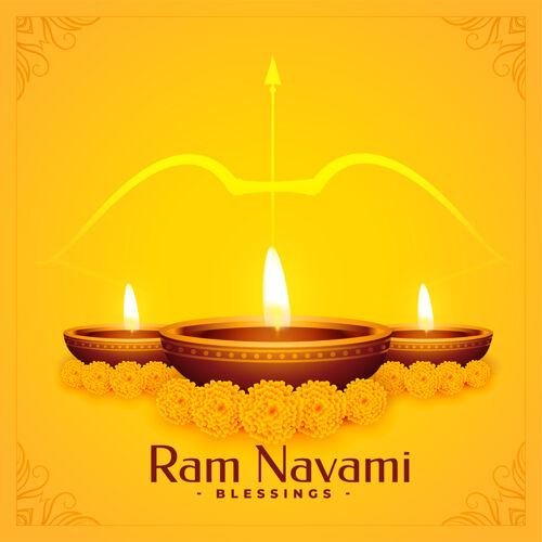 宗教什里拉姆纳瓦米祝福背景设计印度印度教问候